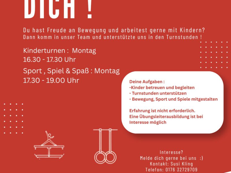 Wir suchen Dich!